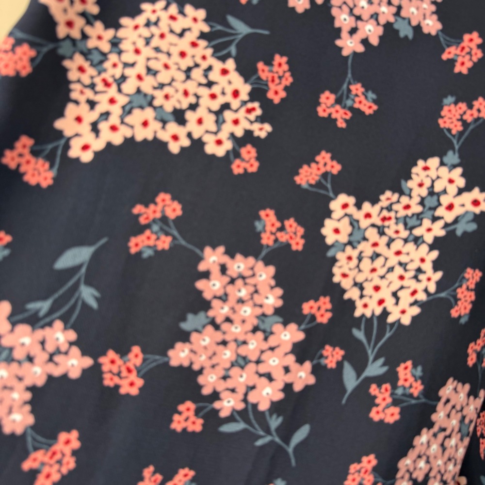 Loft NWT Floral Wide Leg Capri Pants Culottes Size 6P Office Career - Picture 9 of 9